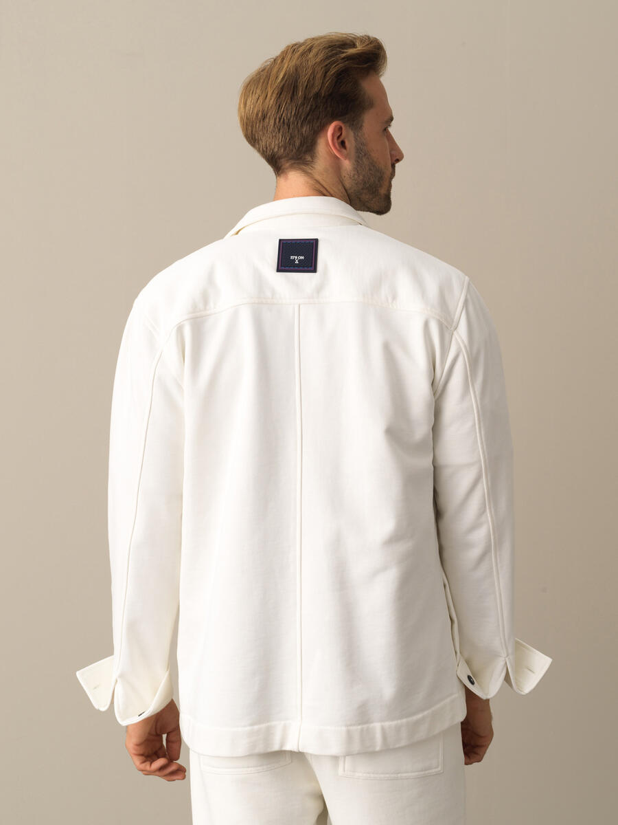 Xint %100 Pamuk Regular Fit Cep Detaylı Gömlek Ceket. 4