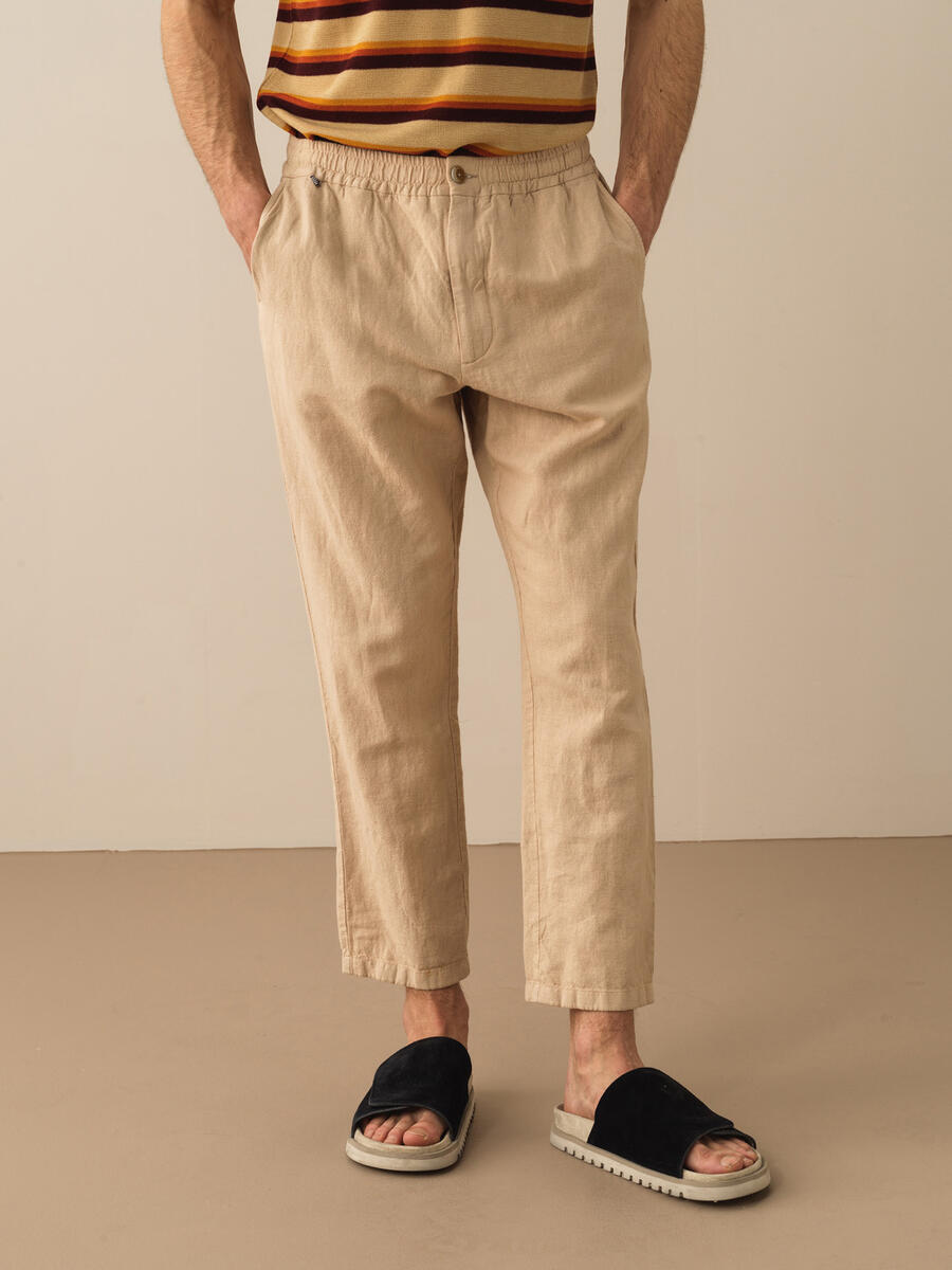 Xint %100 Keten Regular Fit Basic Pantolon. 2
