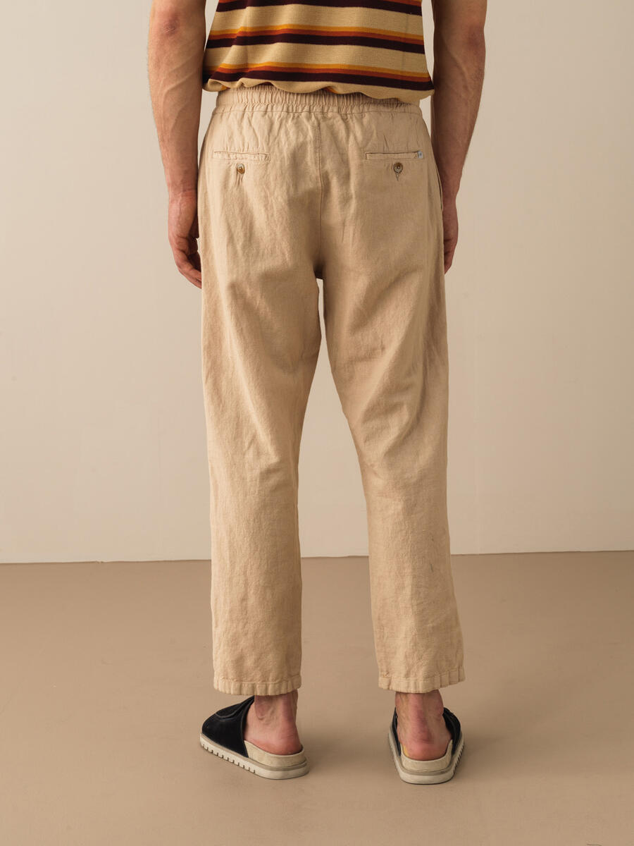 Xint %100 Keten Regular Fit Basic Pantolon. 3