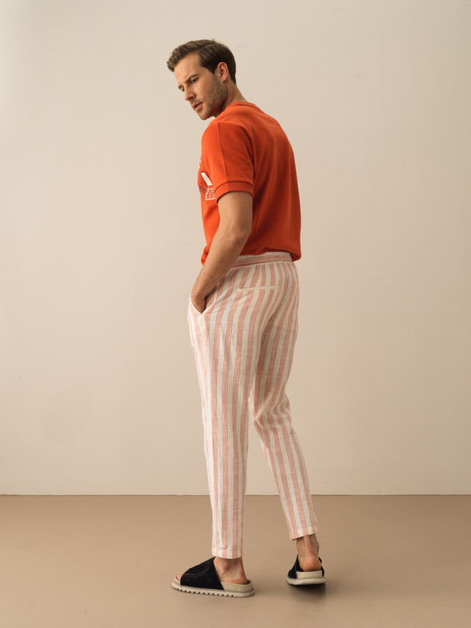 %100 Pamuk Regular Fit Pantolon - Thumbnail (3)