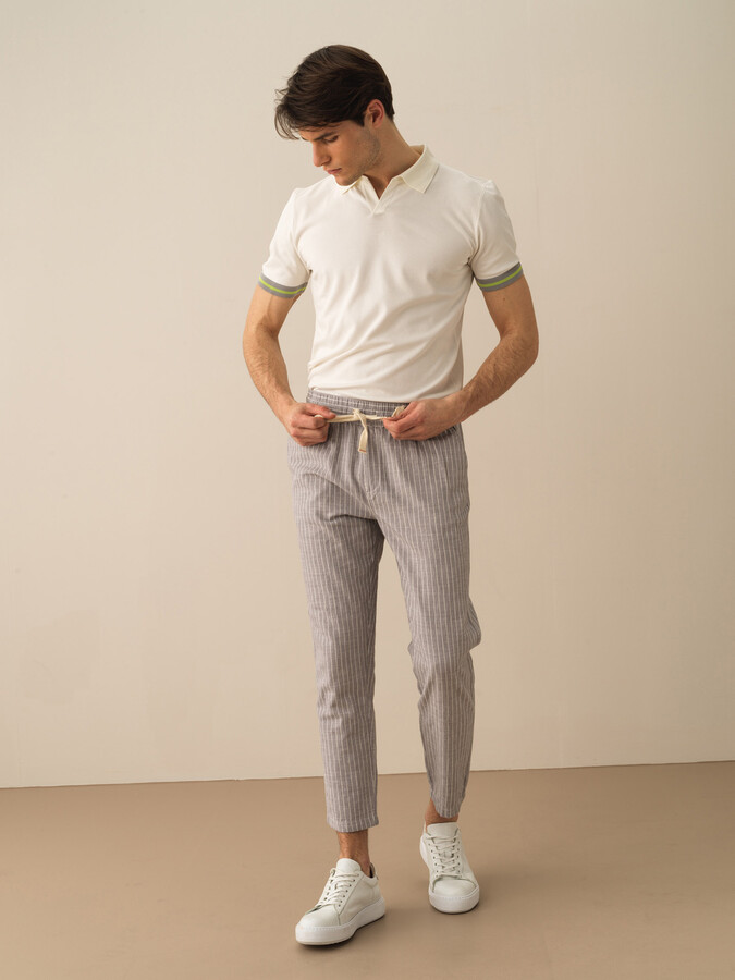 XINT - Pamuk Keten Karışımlı Regular Fit Pantolon