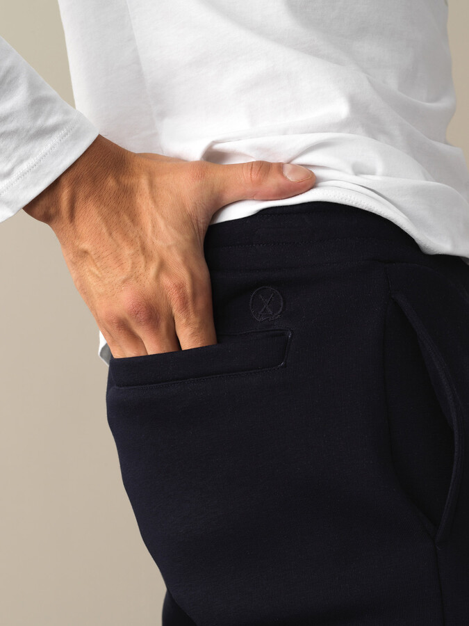 Pamuklu Regular Fit Basic Sweat Pantolon - Thumbnail (2)