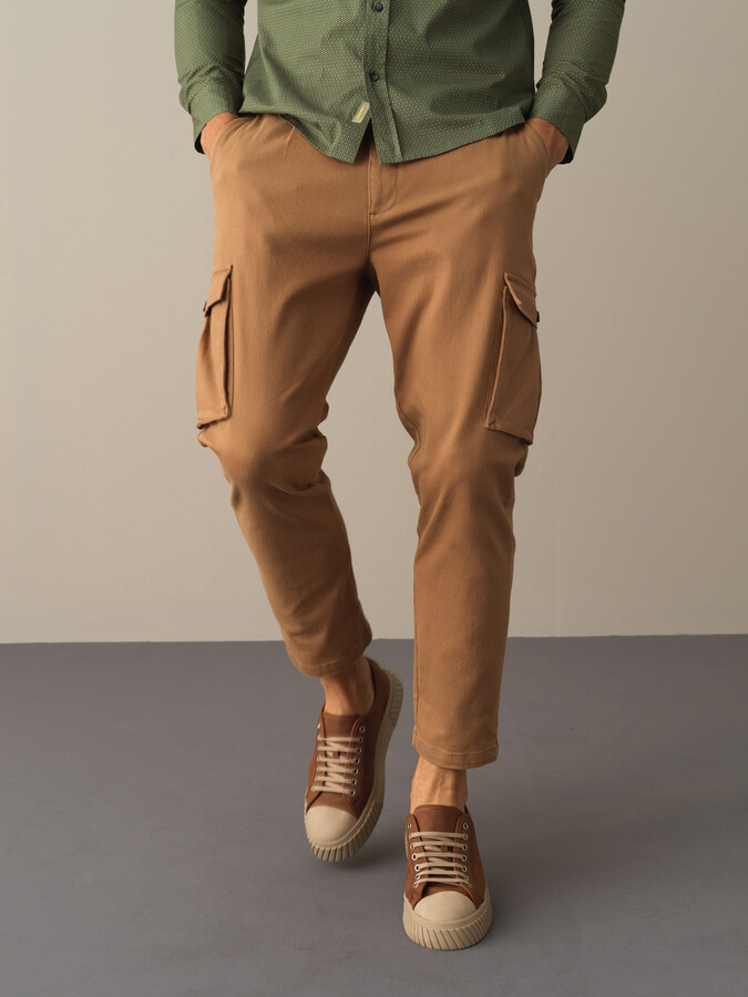 XINT - Pamuklu Regular Fit Kargo Pantolon (1)