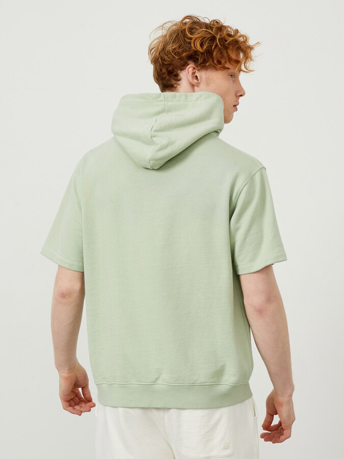 Kapüşonlu Oversize Basic Sweatshirt - Thumbnail (3)