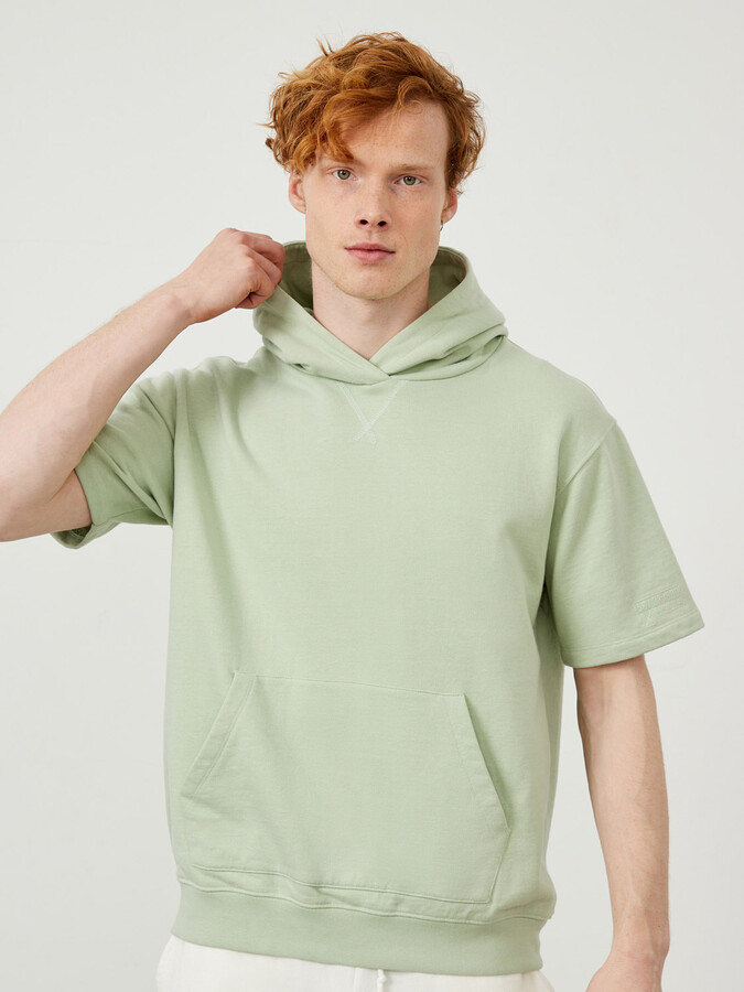 XINT - Kapüşonlu Oversize Basic Sweatshirt (1)