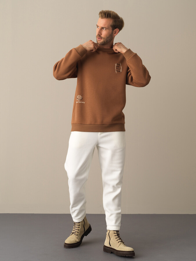 XINT - Pamuklu Oversize Baskılı Sweatshirt