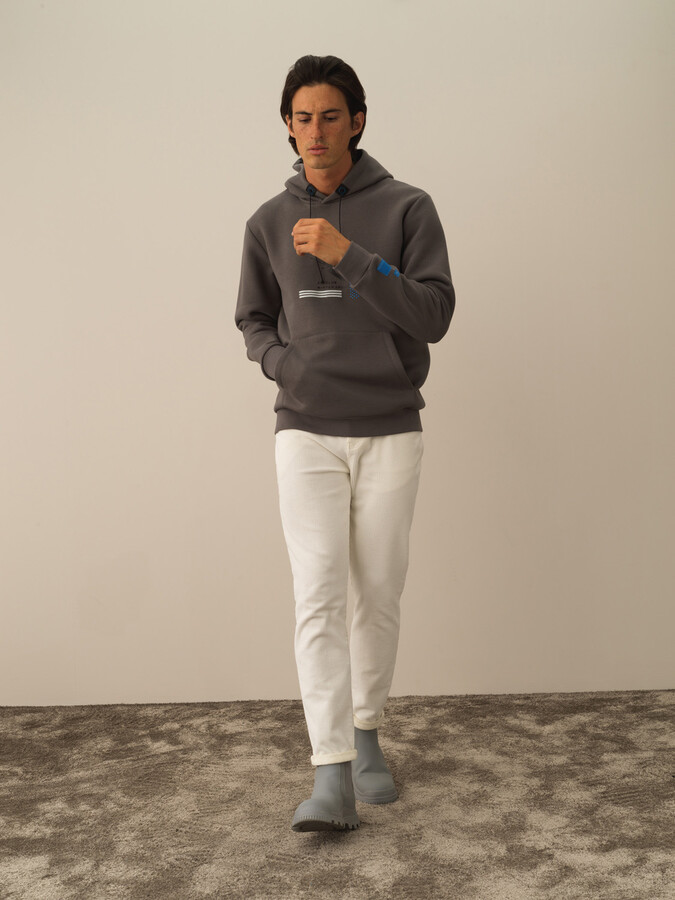 XINT - Pamuklu Kapüşonlu Regular Fit Sweatshirt
