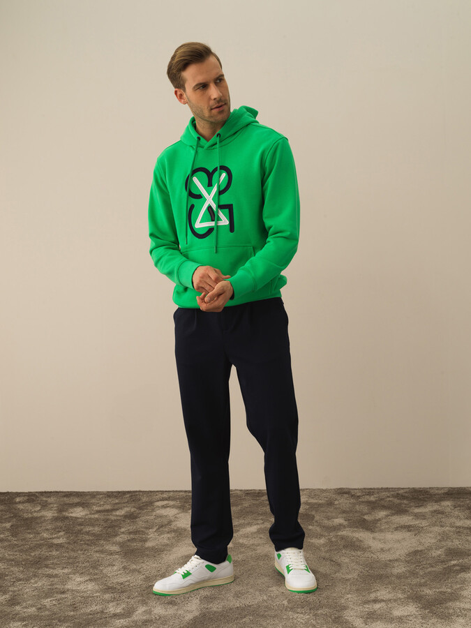 XINT - Pamuklu Kapüşonlu Regular Fit Sweatshirt