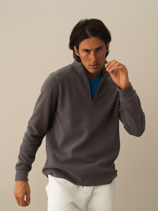 XINT - Yarım Fermuarlı Regular Fit Sweatshirt (1)