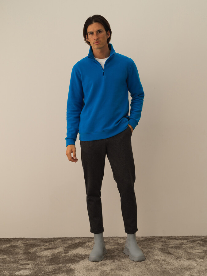 XINT - Yarım Fermuarlı Regular Fit Sweatshirt