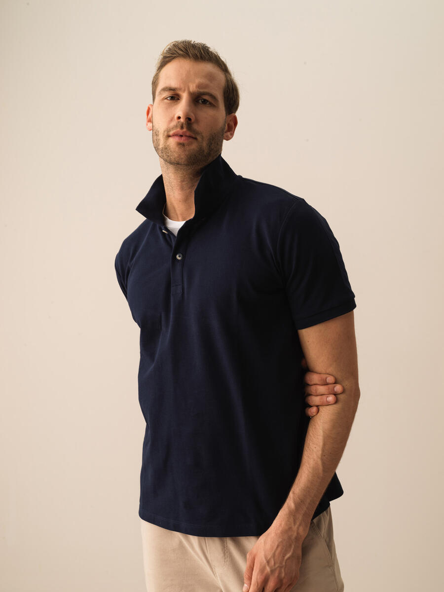 %100 Pamuk Regular Fit Basic Polo Tişört