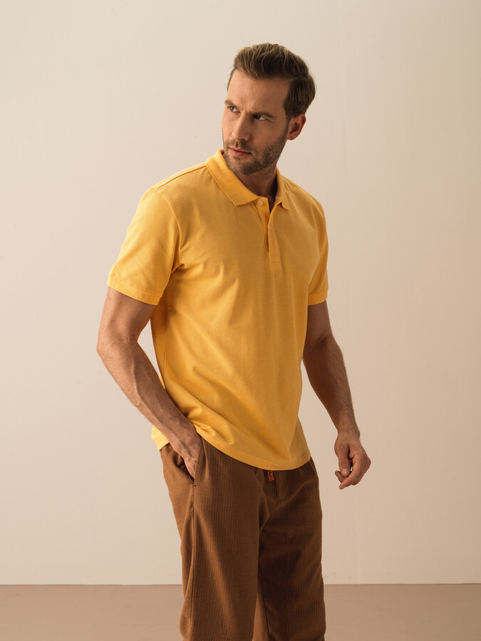 XINT - %100 Pamuk Regular Fit Basic Polo Tişört (1)