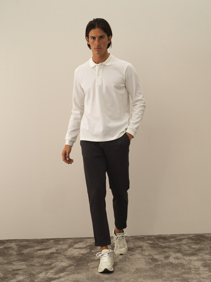 XINT - Pamuklu Slim Fit Basic Polo Tişört