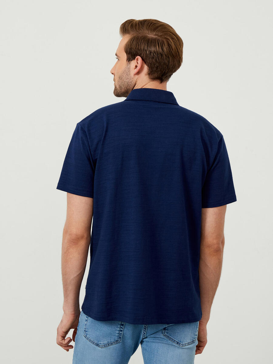 Polo Yaka %100 Pamuk Oversize Tişört