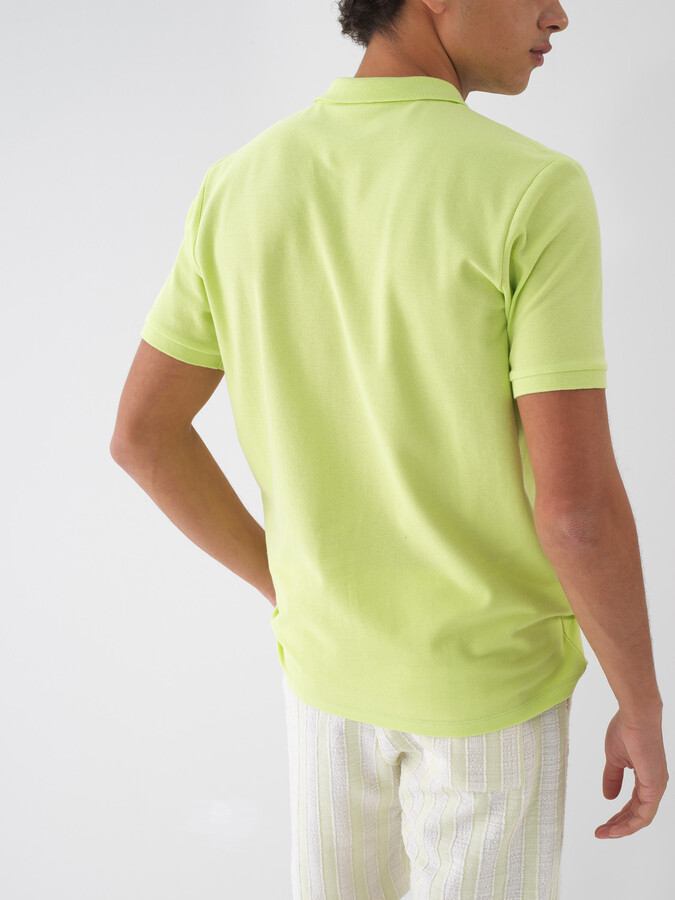 Polo Yaka %100 Pamuk Regular Fit Basic Tişört - Thumbnail (3)