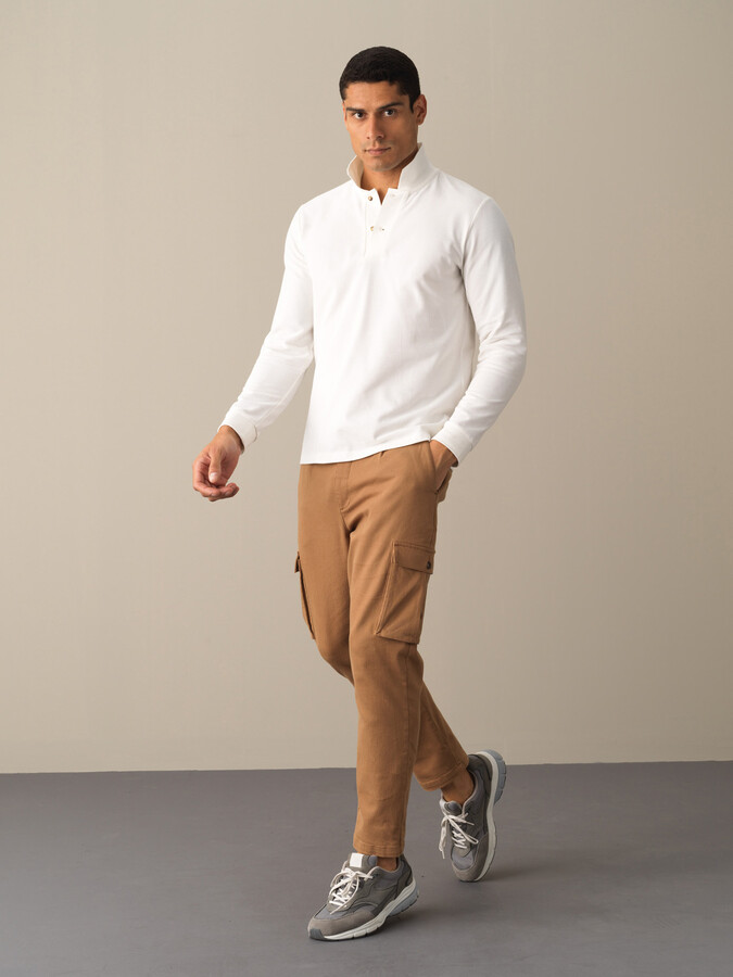 XINT - Polo Yaka %100 Pamuk Regular Fit Basic Tişört
