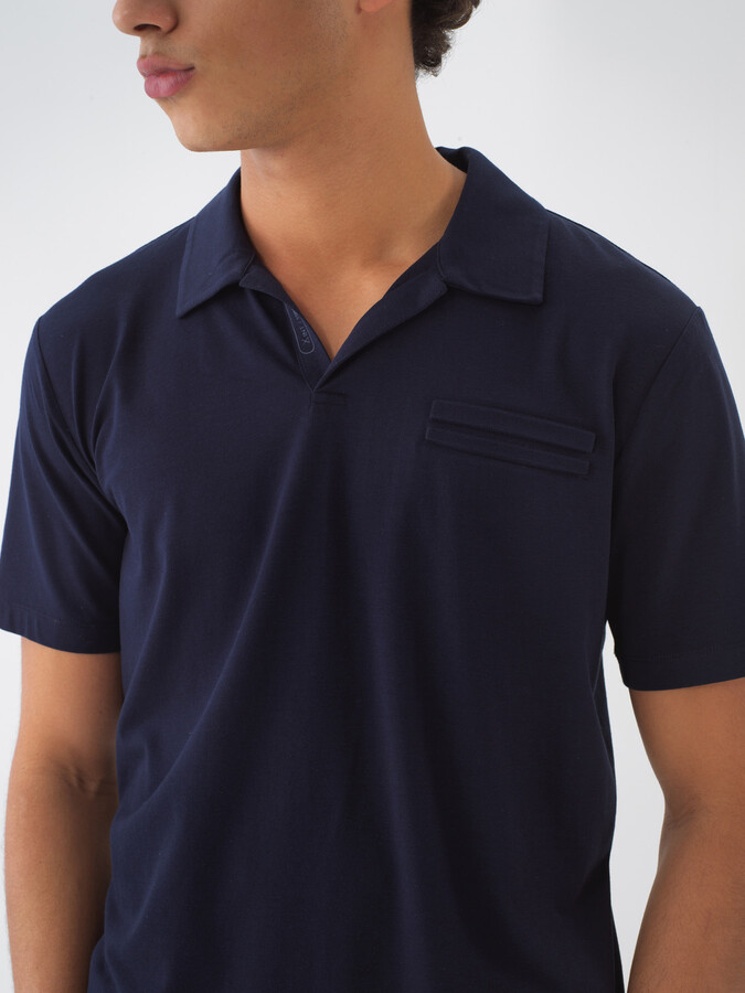 XINT - Polo Yaka Regular Fit Modal Tişört (1)