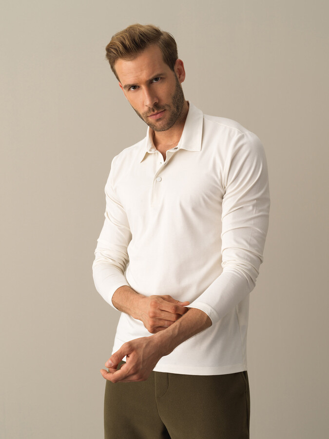 XINT - Polo Yaka Slim Fit Modal Basic Tişört (1)