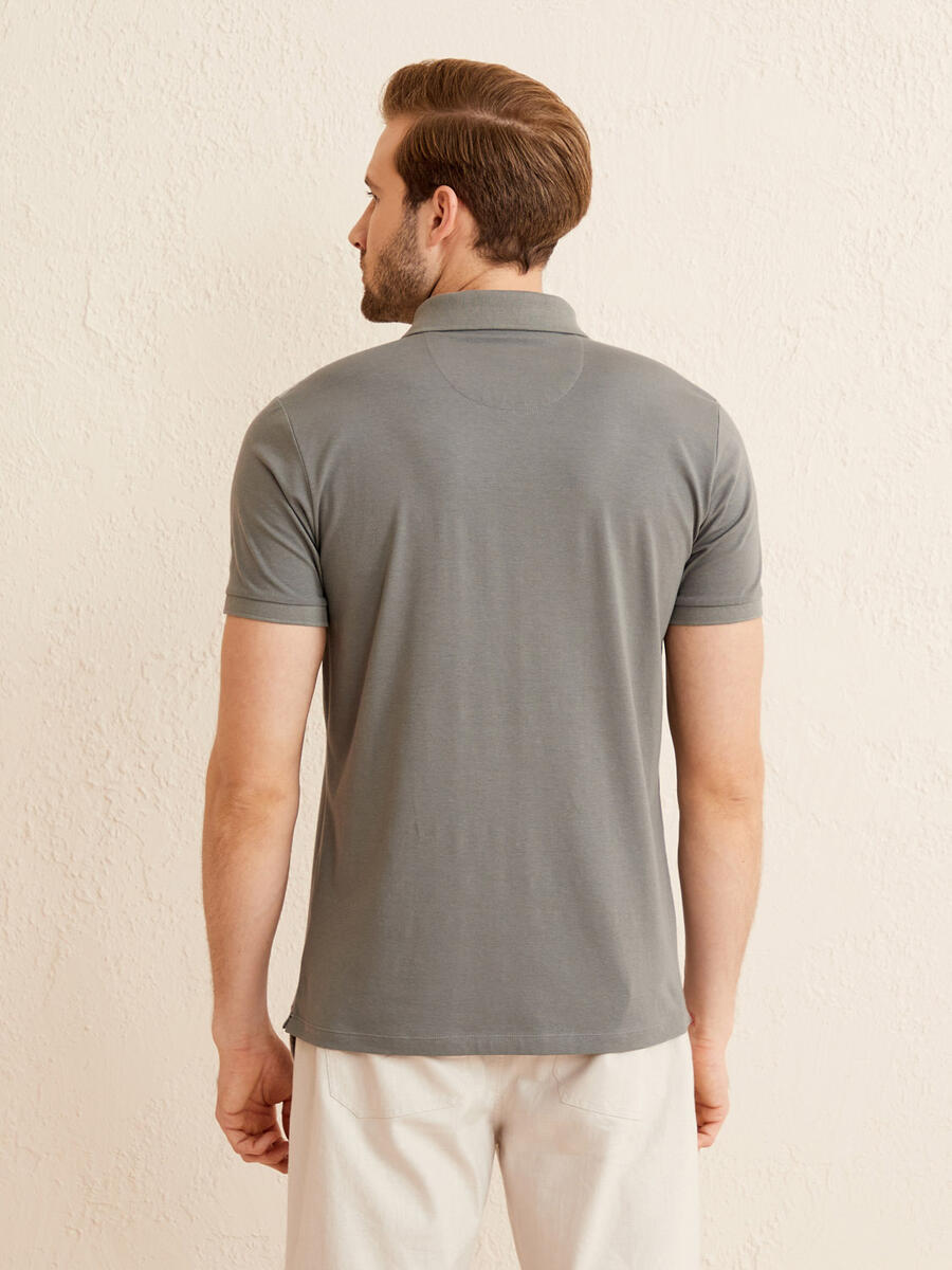 Polo Yaka Slim Fit Modal Tişört