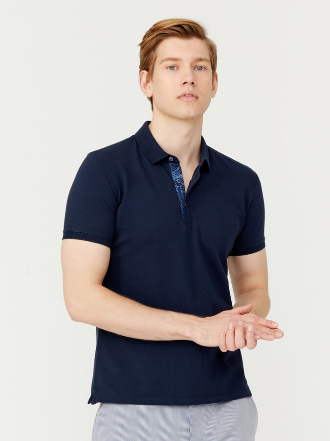 XINT - Polo Yaka Pamuklu Basic Tişört