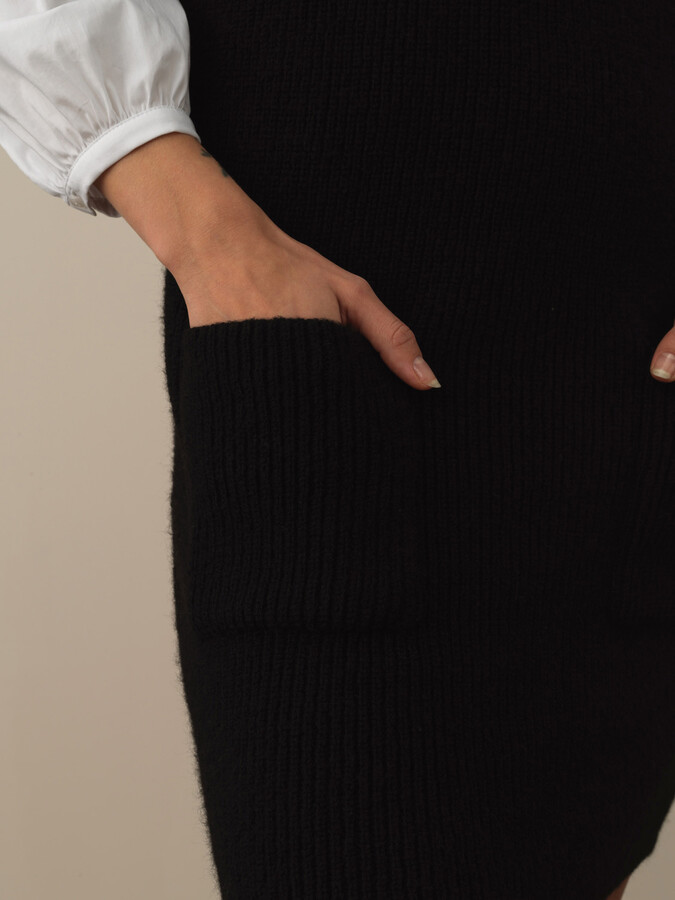 XINT - Askılı Oversize Triko Elbise (1)