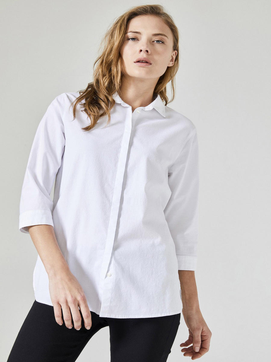 Xint Küçük Yakalı Pamuklu Rahat Kesim Gömlek. 2