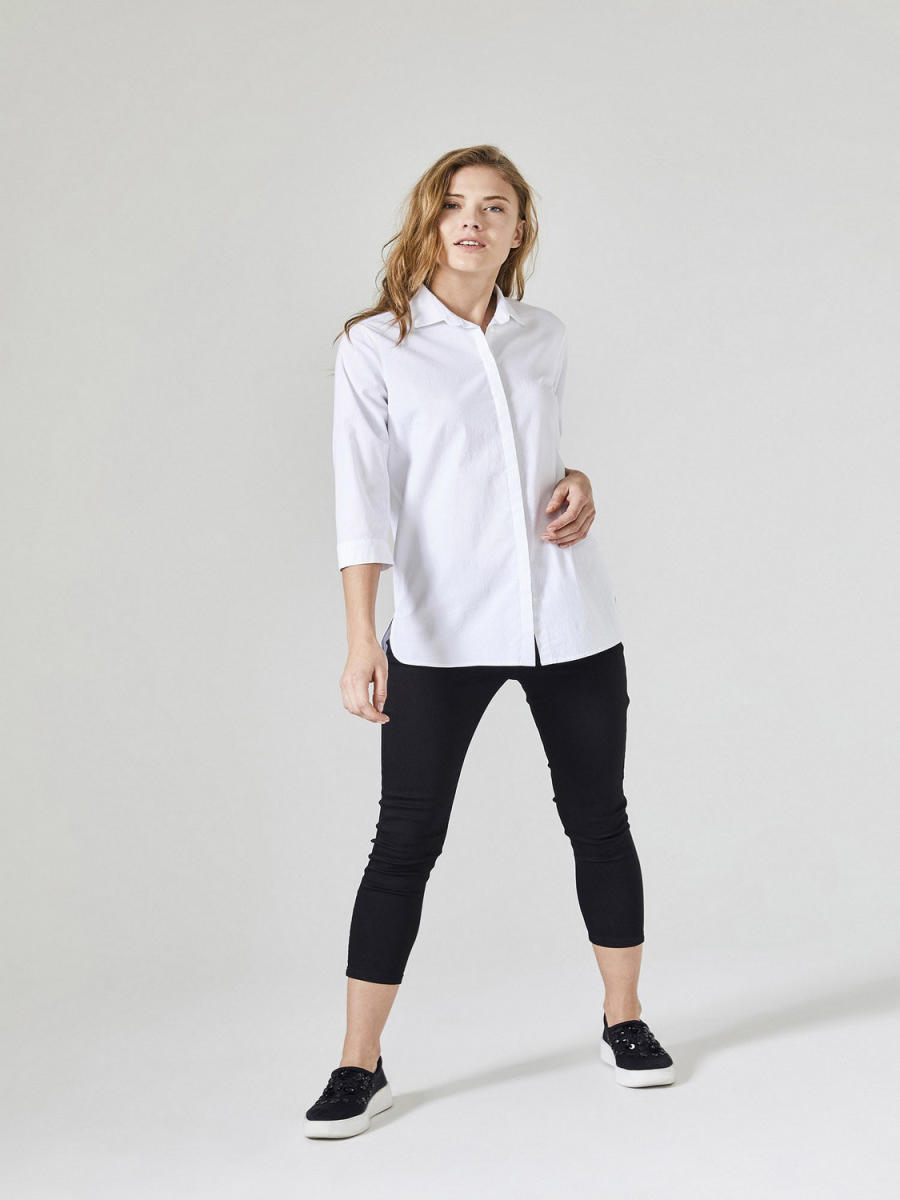 Xint Küçük Yakalı Pamuklu Rahat Kesim Gömlek. 1