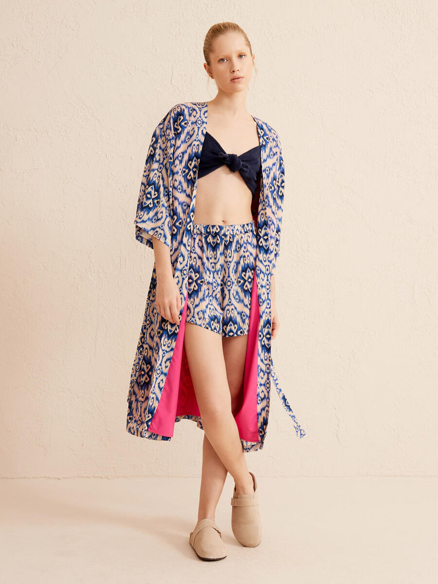 Xint Oversize Desenli Kimono. 2