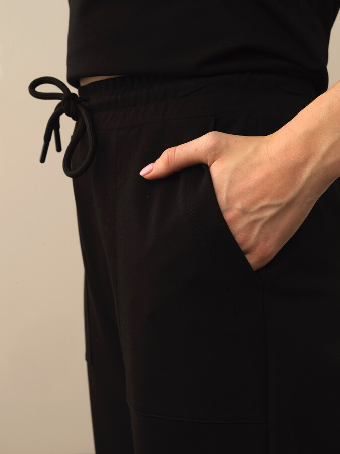 Pamuklu Oversize Sweat Pantolon - Thumbnail (2)